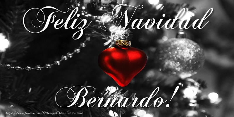 Felicitaciones de Navidad - Bolas De Navidad | Feliz Navidad Bernardo!