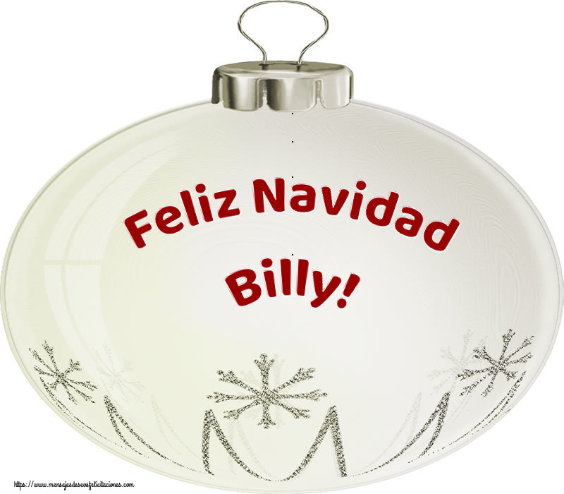 Felicitaciones de Navidad - Globos | Feliz Navidad Billy!