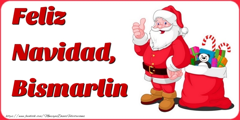 Felicitaciones de Navidad - Papá Noel & Regalo | Feliz Navidad, Bismarlin