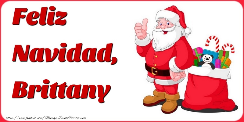 Felicitaciones de Navidad - Papá Noel & Regalo | Feliz Navidad, Brittany