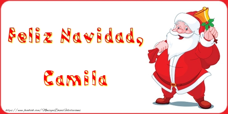Felicitaciones de Navidad - Feliz Navidad, Camila