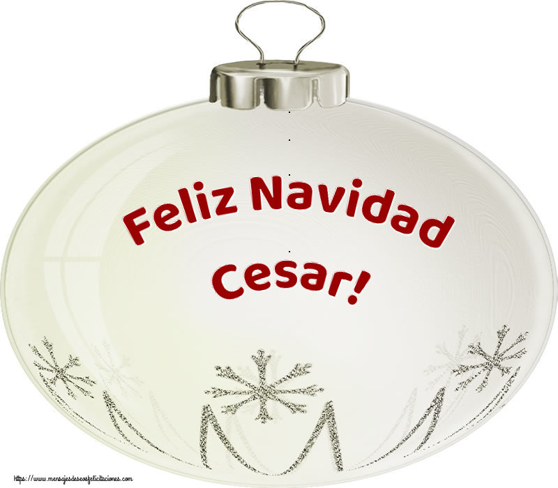 Felicitaciones de Navidad - Feliz Navidad Cesar!