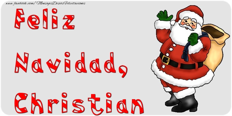 Felicitaciones de Navidad - Papá Noel | Feliz Navidad, Christian