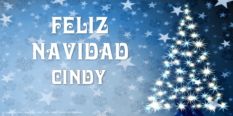 Felicitaciones de Navidad - Feliz Navidad Cindy
