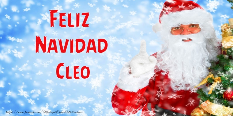 Felicitaciones de Navidad - Papá Noel | Feliz Navidad Cleo