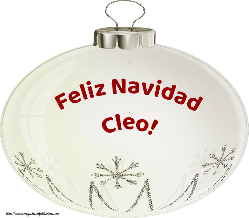 Felicitaciones de Navidad - Feliz Navidad Cleo!