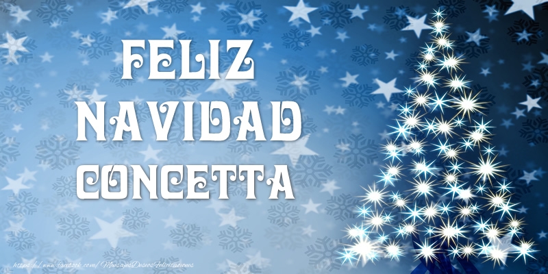 Felicitaciones de Navidad - Feliz Navidad Concetta