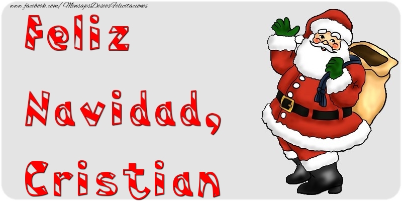 Felicitaciones de Navidad - Papá Noel | Feliz Navidad, Cristian