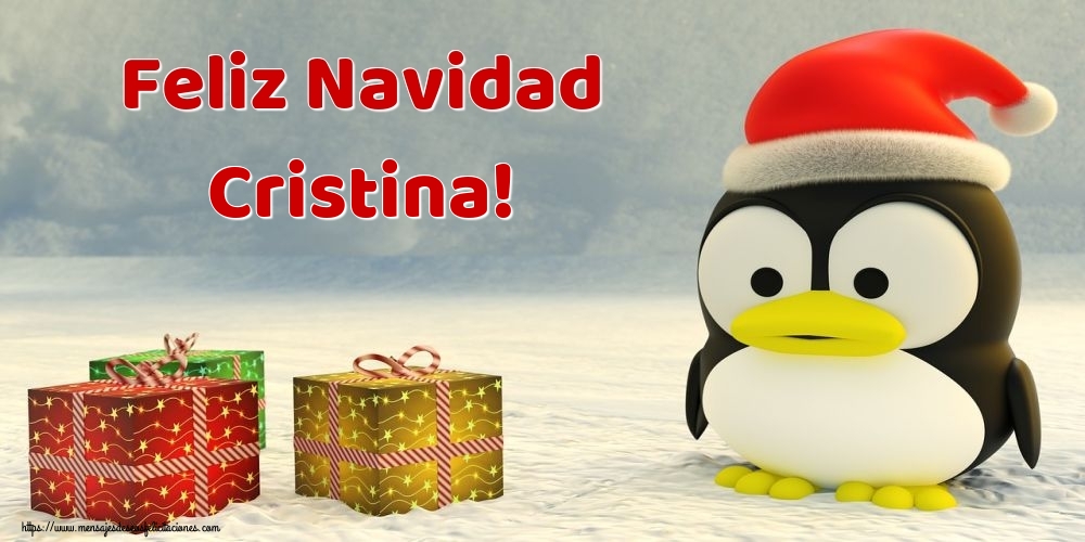 Felicitaciones de Navidad - Feliz Navidad Cristina!