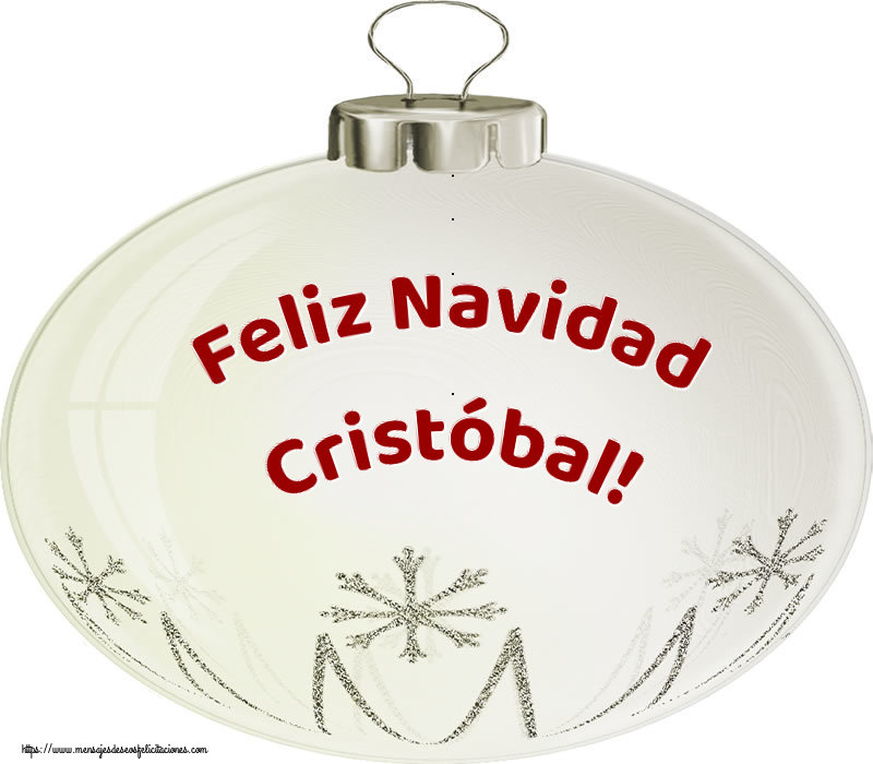 Felicitaciones de Navidad - Feliz Navidad Cristóbal!