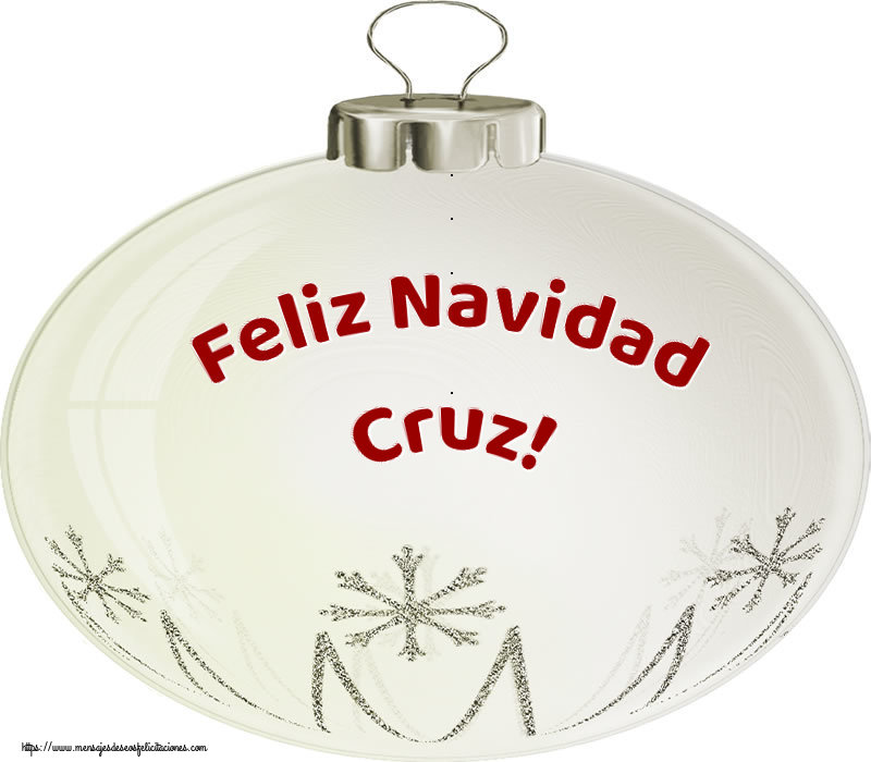 Felicitaciones de Navidad - Globos | Feliz Navidad Cruz!