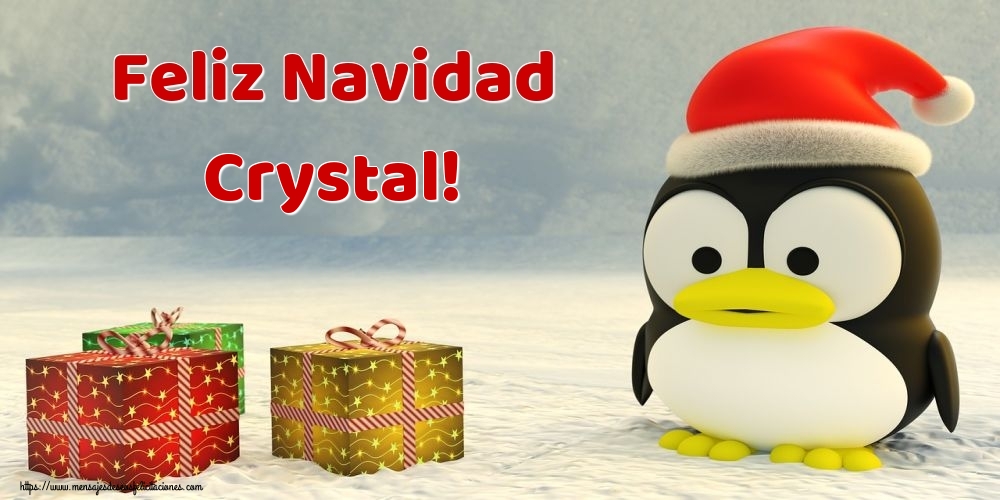 Felicitaciones de Navidad - Regalo | Feliz Navidad Crystal!