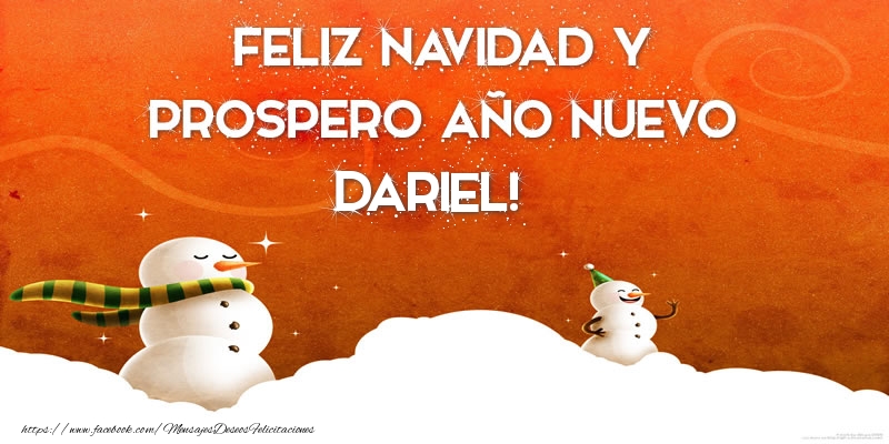 Felicitaciones de Navidad - Muñeco De Nieve | FELIZ NAVIDAD Y PROSPERO AÑO NUEVO Dariel!
