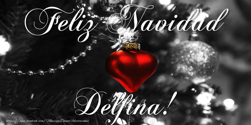 Felicitaciones de Navidad - Bolas De Navidad | Feliz Navidad Delfina!