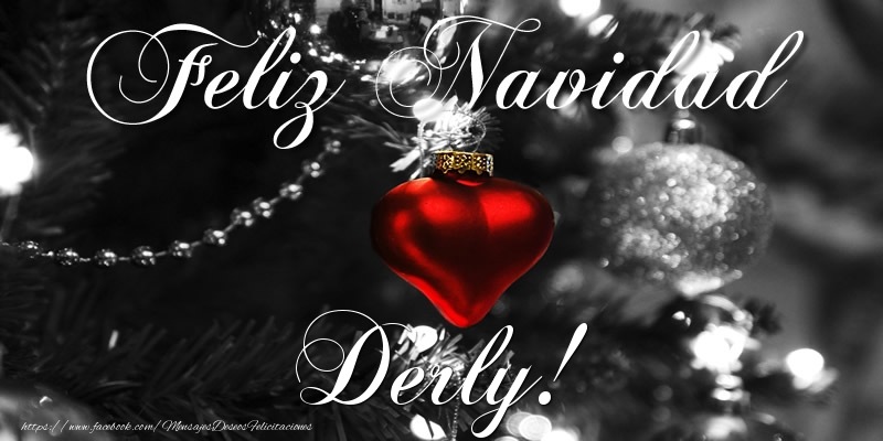 Felicitaciones de Navidad - Bolas De Navidad | Feliz Navidad Derly!