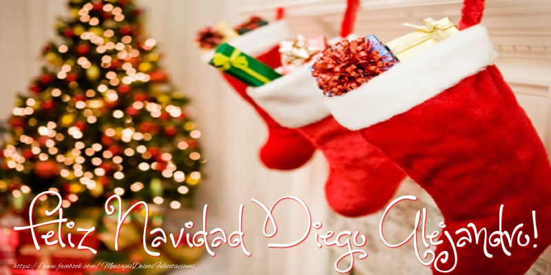  Felicitaciones de Navidad - Árbol De Navidad & Regalo | ¡Feliz Navidad, Diego Alejandro!