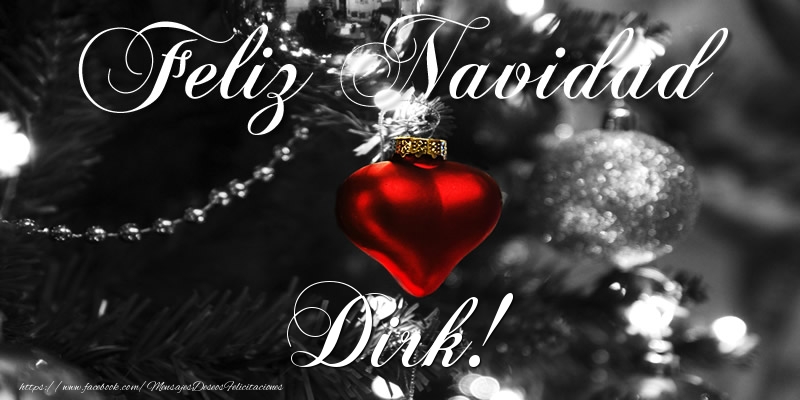 Felicitaciones de Navidad - Feliz Navidad Dirk!