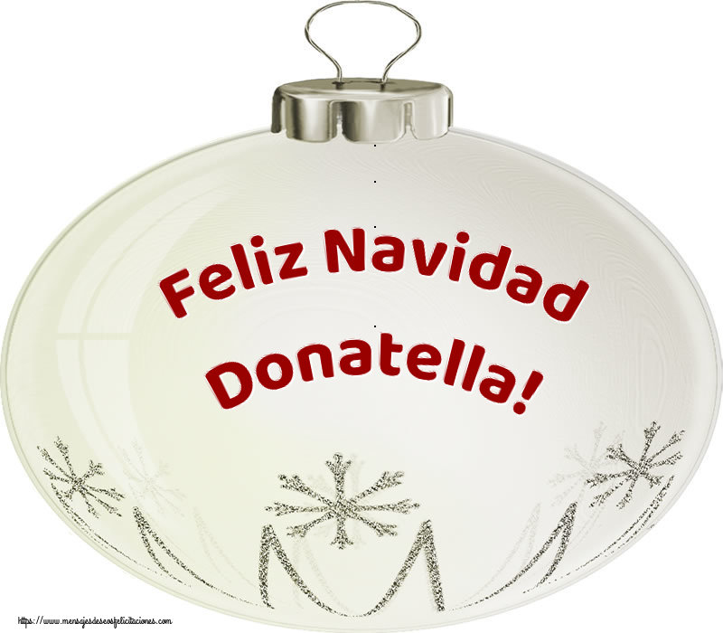 Felicitaciones de Navidad - Globos | Feliz Navidad Donatella!