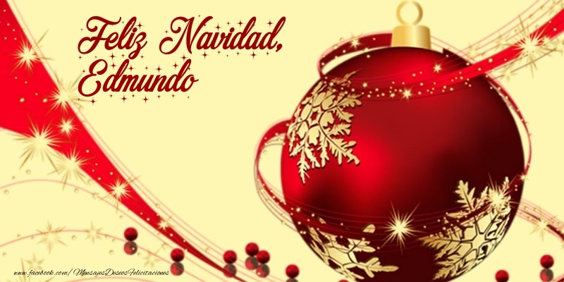 Felicitaciones de Navidad - Feliz Navidad, Edmundo