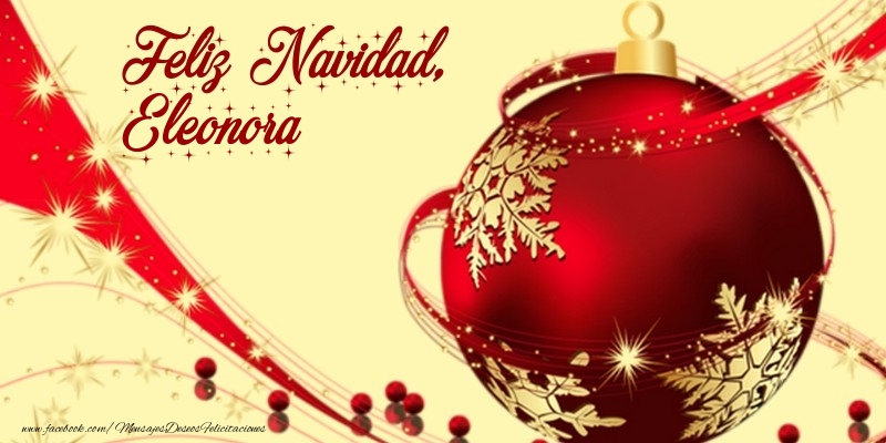 Felicitaciones de Navidad - Feliz Navidad, Eleonora