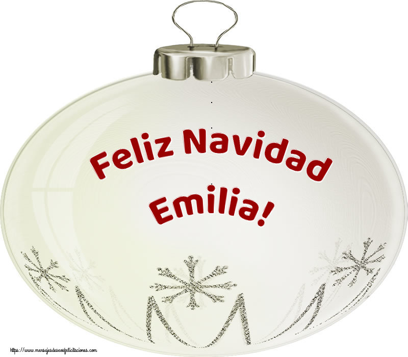 Felicitaciones de Navidad - Feliz Navidad Emilia!