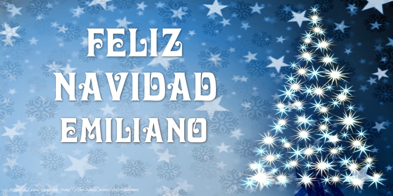 Felicitaciones de Navidad - Feliz Navidad Emiliano