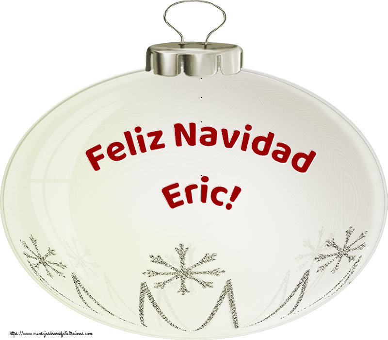 Felicitaciones de Navidad - Globos | Feliz Navidad Eric!