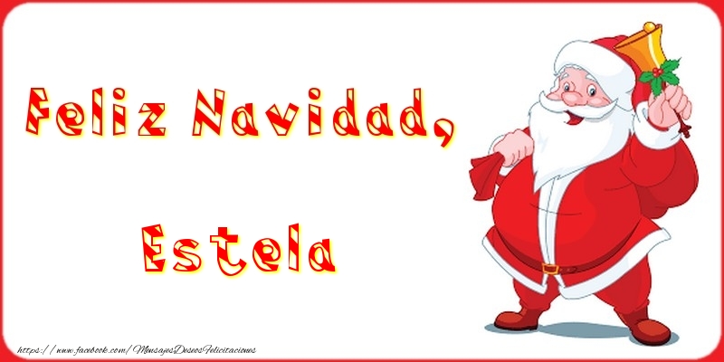 Felicitaciones de Navidad - Feliz Navidad, Estela