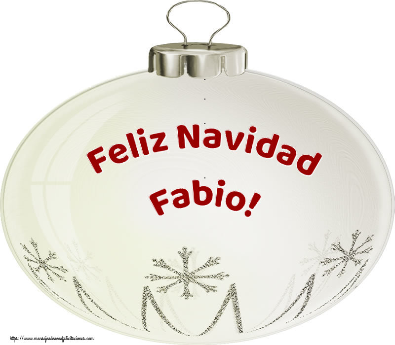 Felicitaciones de Navidad - Globos | Feliz Navidad Fabio!