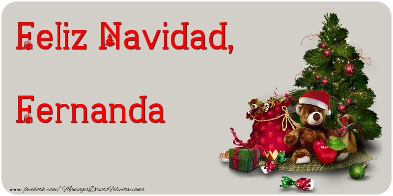 Felicitaciones de Navidad - Árbol De Navidad | Feliz Navidad, Fernanda