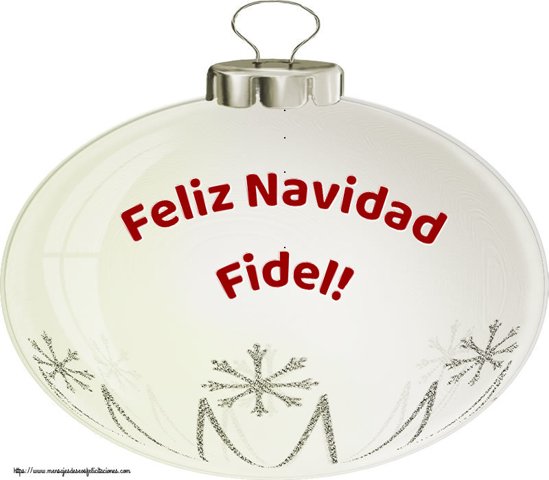 Felicitaciones de Navidad - Globos | Feliz Navidad Fidel!