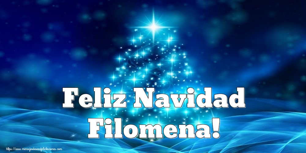 Felicitaciones de Navidad - Feliz Navidad Filomena!
