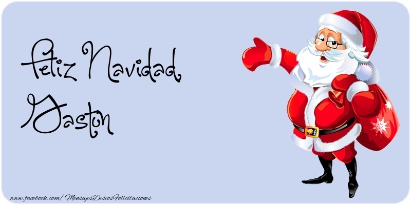 Felicitaciones de Navidad - Feliz Navidad, Gaston