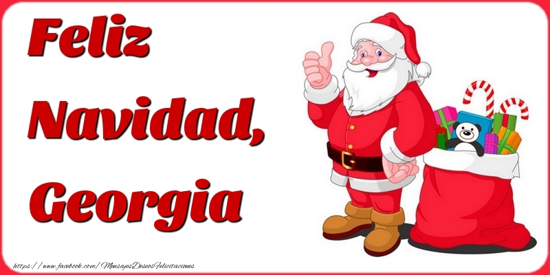 Felicitaciones de Navidad - Feliz Navidad, Georgia
