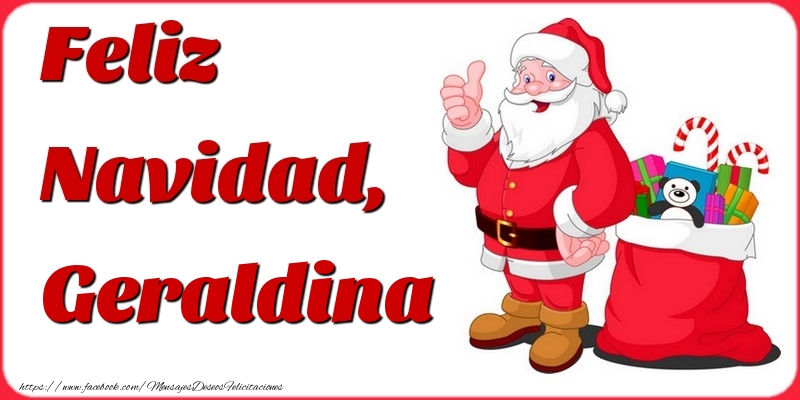 Felicitaciones de Navidad - Feliz Navidad, Geraldina