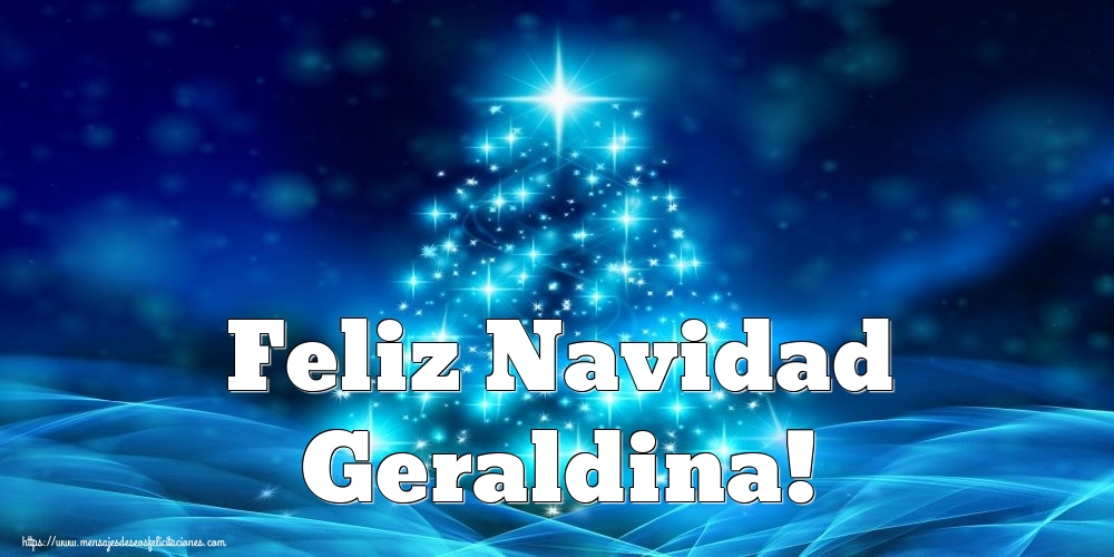 Felicitaciones de Navidad - Árbol De Navidad | Feliz Navidad Geraldina!