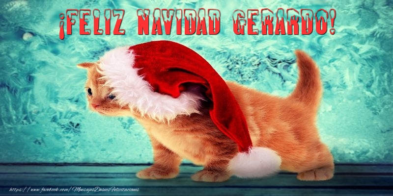 Felicitaciones de Navidad - ¡Feliz Navidad Gerardo!