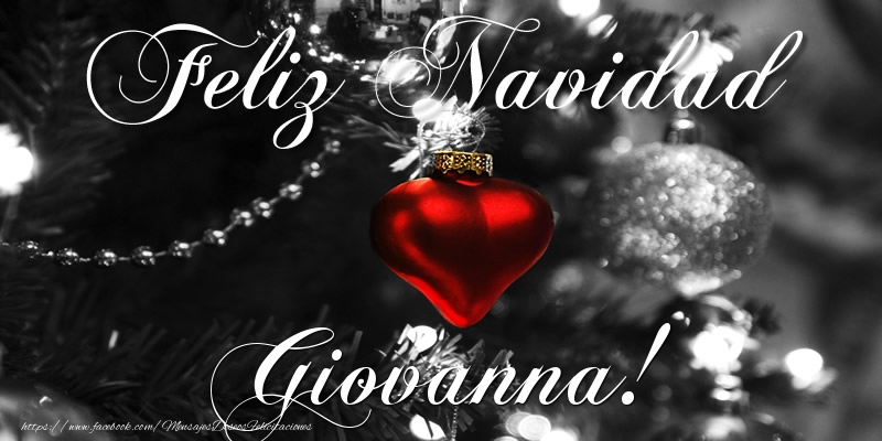 Felicitaciones de Navidad - Bolas De Navidad | Feliz Navidad Giovanna!