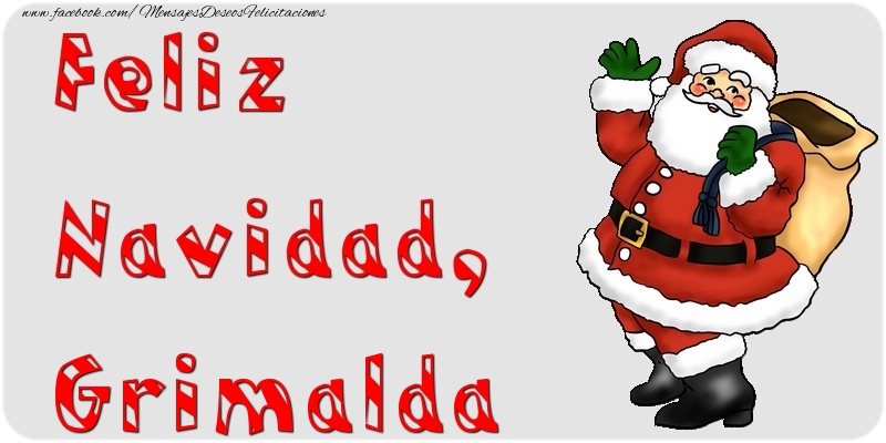 Felicitaciones de Navidad - Papá Noel | Feliz Navidad, Grimalda
