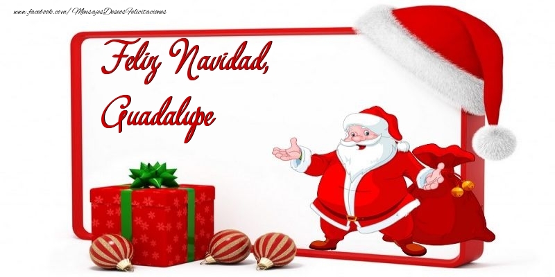 Felicitaciones de Navidad - Papá Noel | Feliz Navidad, Guadalupe