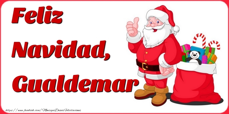 Felicitaciones de Navidad - Papá Noel & Regalo | Feliz Navidad, Gualdemar