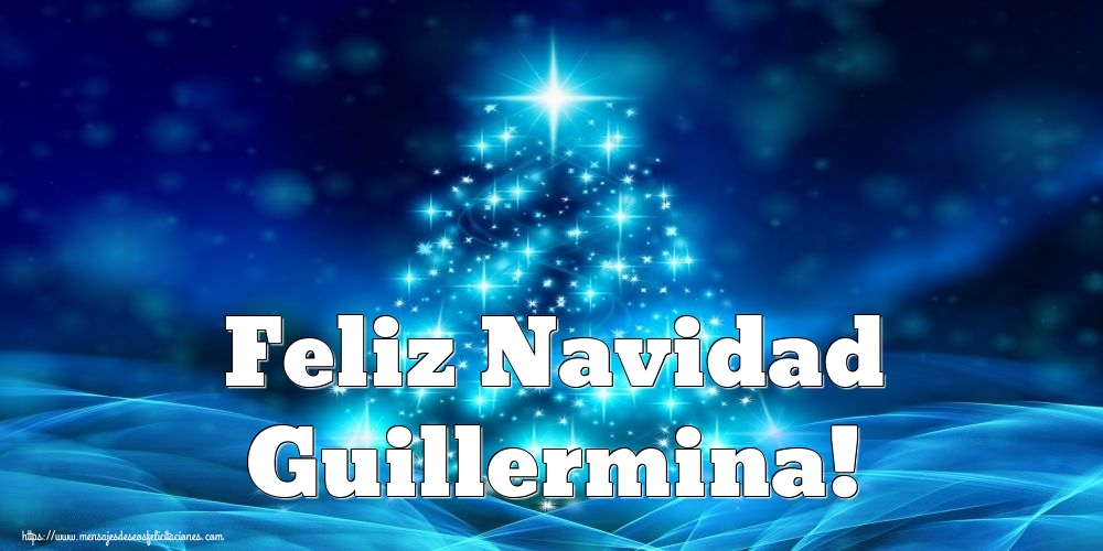 Felicitaciones de Navidad - Árbol De Navidad | Feliz Navidad Guillermina!