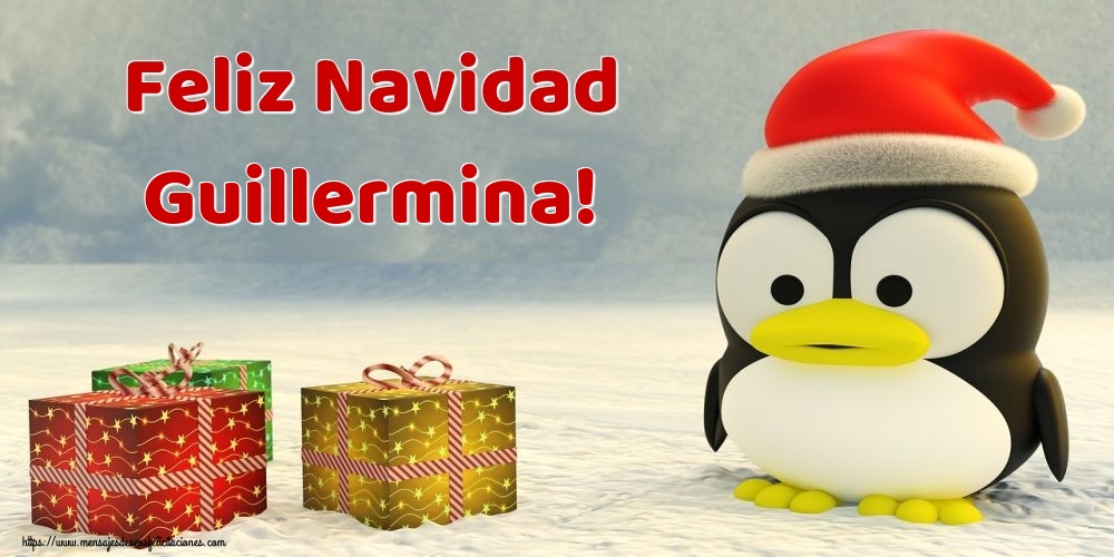 Felicitaciones de Navidad - Regalo | Feliz Navidad Guillermina!