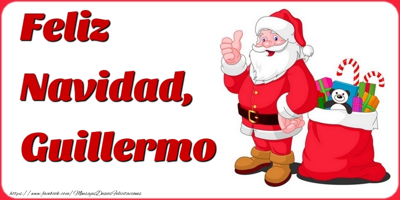 Felicitaciones de Navidad - Feliz Navidad, Guillermo