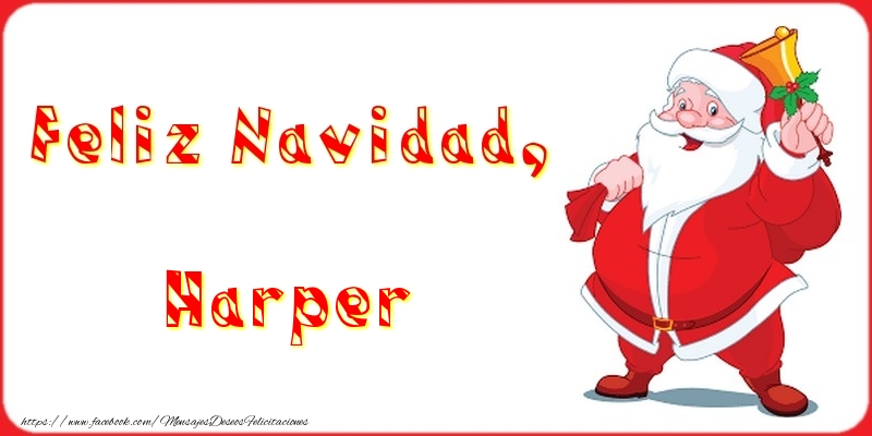 Felicitaciones de Navidad - Papá Noel | Feliz Navidad, Harper