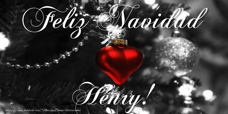 Felicitaciones de Navidad - Bolas De Navidad | Feliz Navidad Henry!