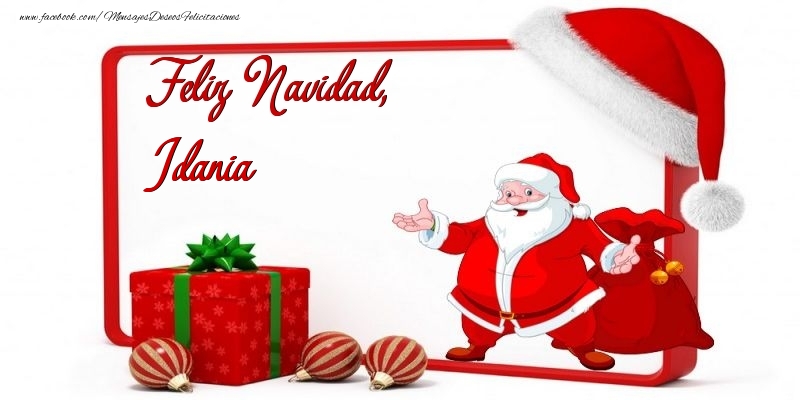 Felicitaciones de Navidad - Feliz Navidad, Idania