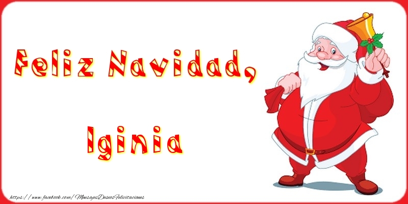 Felicitaciones de Navidad - Feliz Navidad, Iginia
