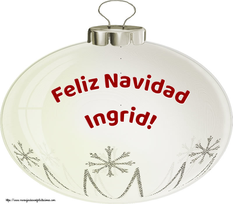 Felicitaciones de Navidad - Globos | Feliz Navidad Ingrid!