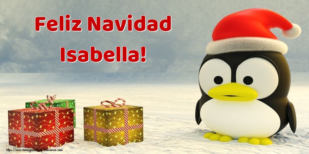 Felicitaciones de Navidad - Regalo | Feliz Navidad Isabella!